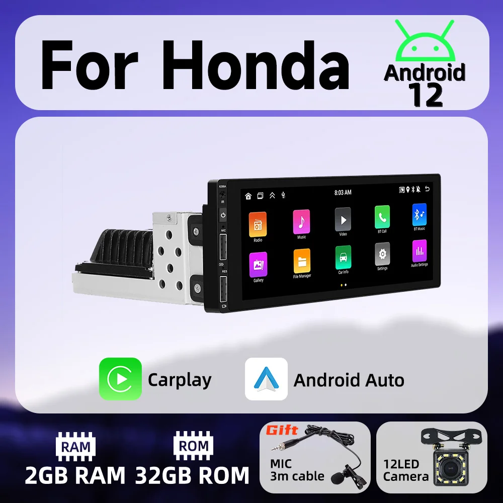 Android Car Multimedia for Honda 6.9 Inch Screen 1 Din Radio Stereo Head Unit Carplay Android Auto Autoradio GPS Navigation Wifi
Android Car Multimedia for Honda 6.9 Inch Screen 1 Din Radio Stereo Head Unit Carplay Android Auto Autoradio GPS Navigation Wifi