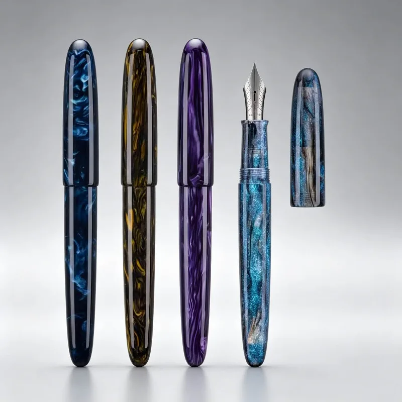 Asvine C80 Resin Fountain Pen NO.8 EF/F/M/Stub 1.1 Nib Handcraft Large Size Writing Office Calligraphy Pen Office Supplies
Asvine C80 Resin Fountain Pen NO.8 EF/F/M/Stub 1.1 Nib Handcraft Large Size Writing Office Calligraphy Pen Office Supplies