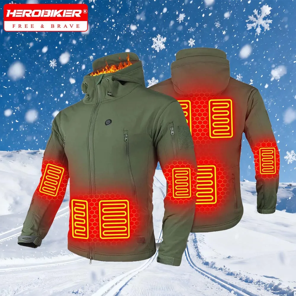 Winter Jackets for Men's Heated Jacket Women Autumn Jacket Hooded Windbreaker Tactical Hunting Hiking Camping Ski Warm Clothing
Winter Jackets for Men's Heated Jacket Women Autumn Jacket Hooded Windbreaker Tactical Hunting Hiking Camping Ski Warm Clothing