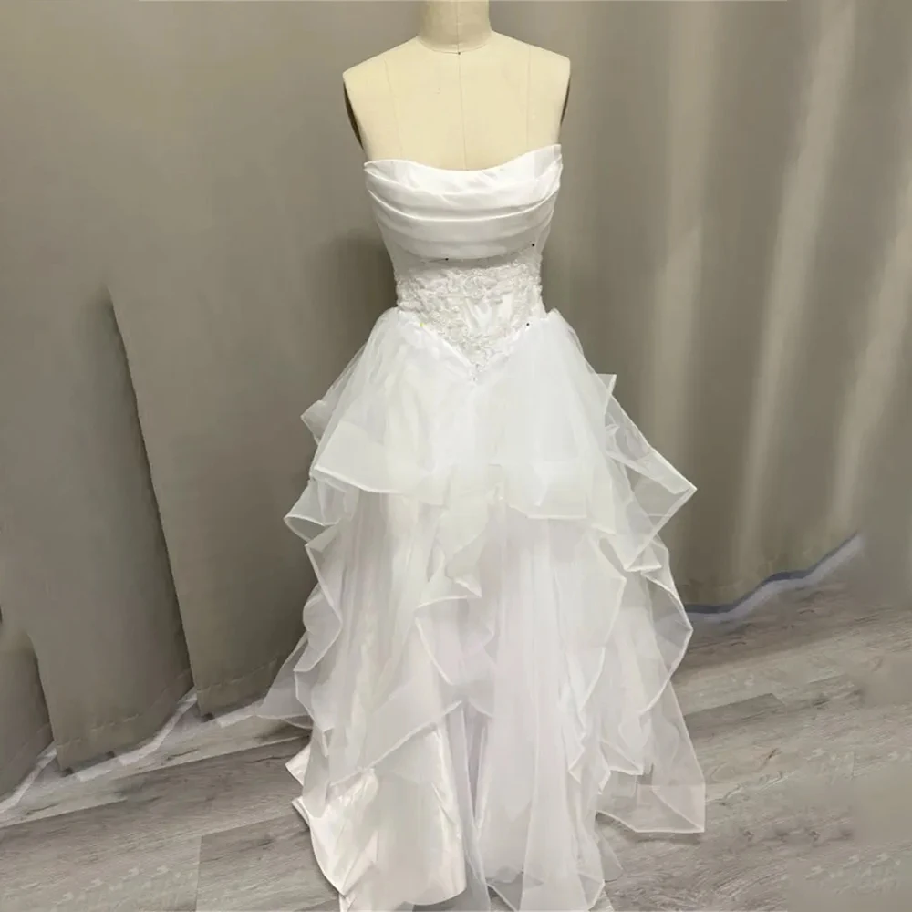 Custom Made Pleat Sweethart Lace Applique Ruffles Bridal Grown A Lone Wedding Dresses Custom Made 2026 Vestido De Noival
Custom Made Pleat Sweethart Lace Applique Ruffles Bridal Grown A Lone Wedding Dresses Custom Made 2026 Vestido De Noival