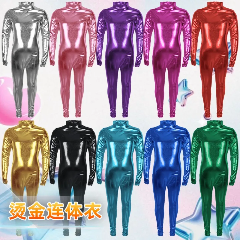 Boy Girls Halloween Costumes Kids Metallic Unitard Long Sleeve Shiny Zentai Suit Tight Jumpsuit Flat Hands Flat Feet Bodysuit
Boy Girls Halloween Costumes Kids Metallic Unitard Long Sleeve Shiny Zentai Suit Tight Jumpsuit Flat Hands Flat Feet Bodysuit