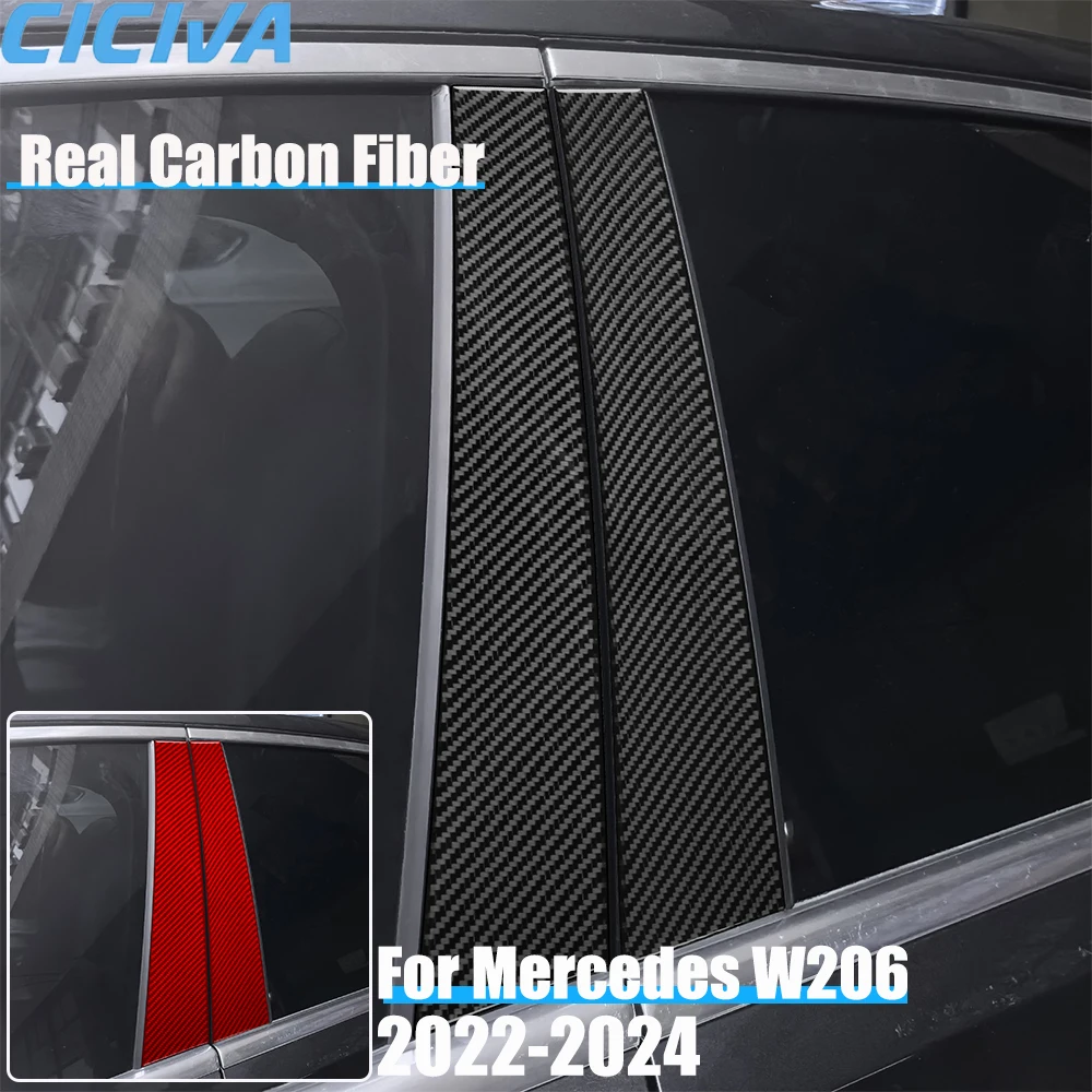 Real Carbon Fiber Car Accessories B-pillar Decorative Panel Cover Soft Sticker For Mercedes Benz C-class W206 2022 2023 2024
Real Carbon Fiber Car Accessories B-pillar Decorative Panel Cover Soft Sticker For Mercedes Benz C-class W206 2022 2023 2024