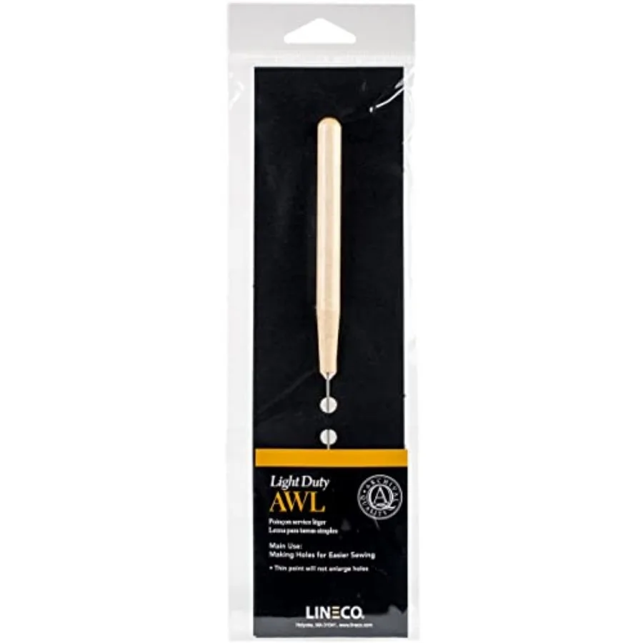 Light Duty Fine Point Wooden Handle Scratch Awl Tool, 5.75 Inch, for Punching Leather Hole, Sewing and Repairing Craft.
Light Duty Fine Point Wooden Handle Scratch Awl Tool, 5.75 Inch, for Punching Leather Hole, Sewing and Repairing Craft.