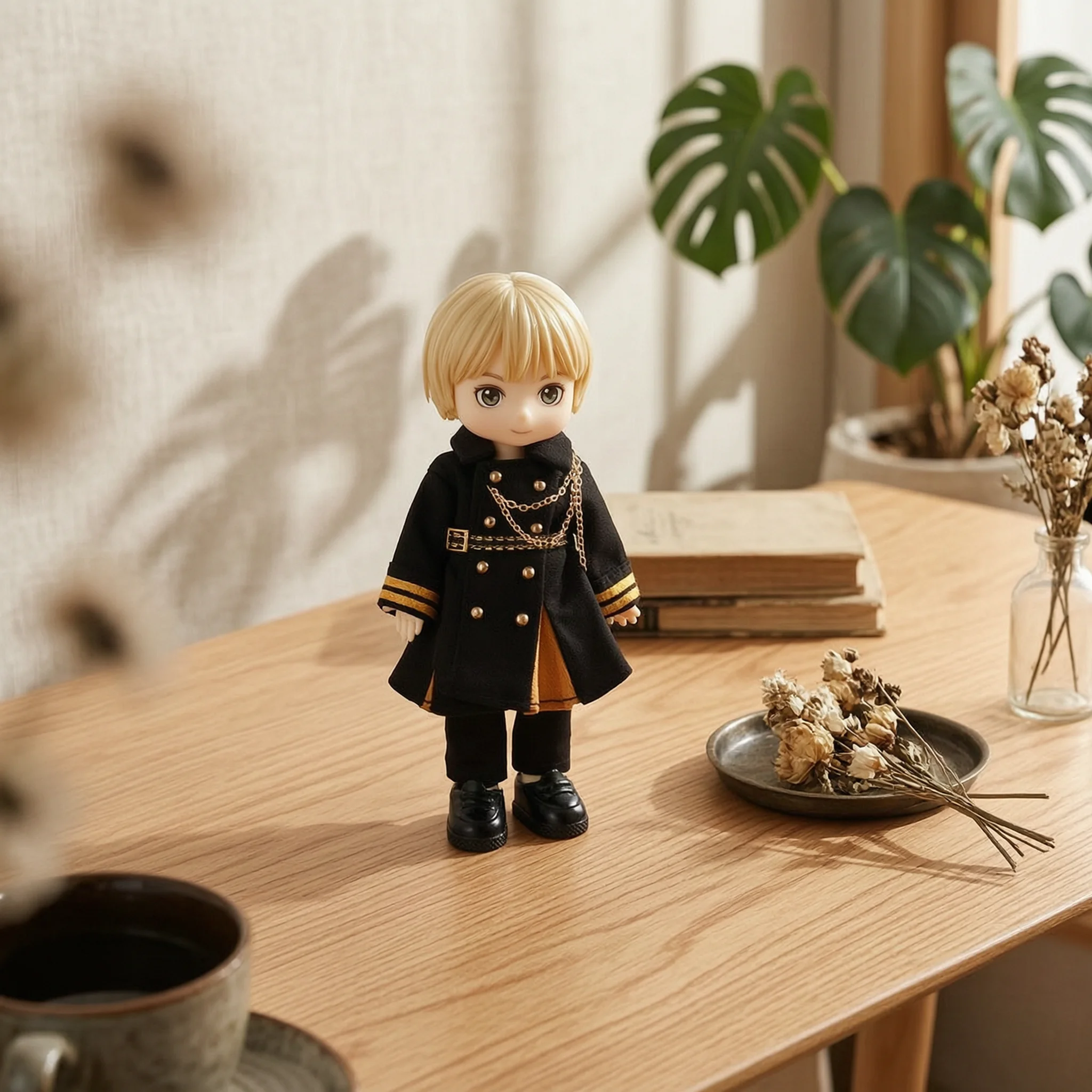 Long Coat Uniform Double-Breasted Doll Outfit Miniature Jacket and Pants Set Elastic Waist Model Accessory Fine Details
Long Coat Uniform Double-Breasted Doll Outfit Miniature Jacket and Pants Set Elastic Waist Model Accessory Fine Details