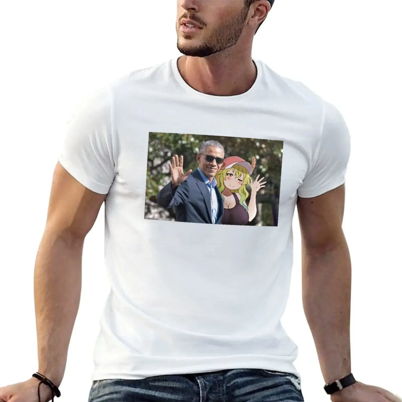 Obama's dragon maid T-Shirt summer shirt basketball graphic tees Clothing boys animal print black t-shirts for men
Obama's dragon maid T-Shirt summer shirt basketball graphic tees Clothing boys animal print black t-shirts for men
