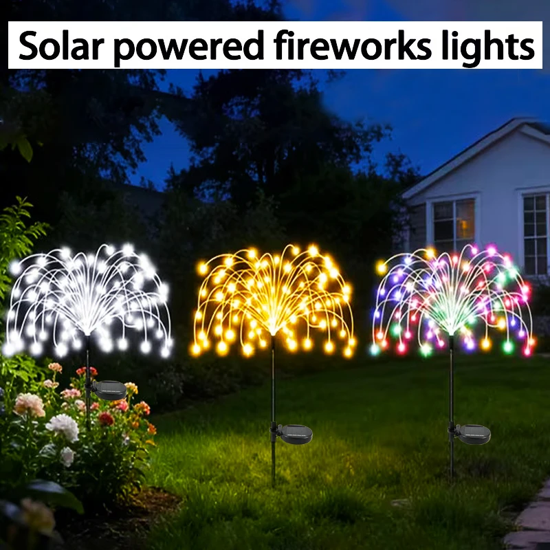 Solar Firework Lights Garden LED Decor Lights Solar Power Waterproof Outdoor Path Solar Lawn Lamp for Villa Patio Balcony Street
Solar Firework Lights Garden LED Decor Lights Solar Power Waterproof Outdoor Path Solar Lawn Lamp for Villa Patio Balcony Street