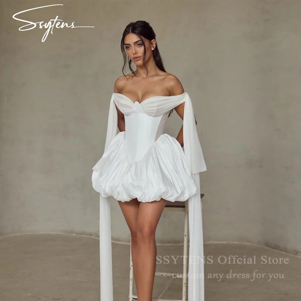 SSYTENS Luxury A Line Short Civil Wedding Dresses Sweetheart Bridal Dresses Off The Shoulder Engagement Wedding Gown Customized
SSYTENS Luxury A Line Short Civil Wedding Dresses Sweetheart Bridal Dresses Off The Shoulder Engagement Wedding Gown Customized