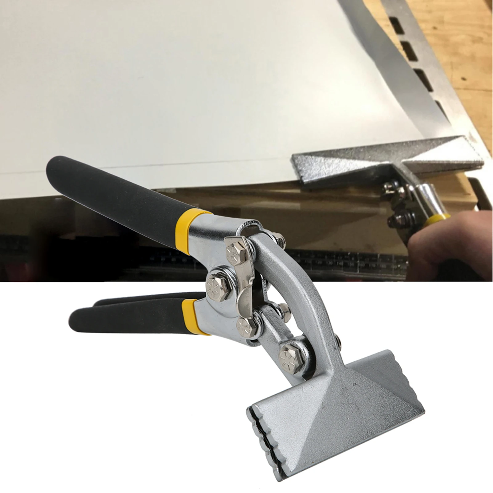 80mm Seaming Pliers, 45# Steel Metal Sheet Bending Pliers Manual Sheet Metal Clamp Seamer Non-Slip Handle Seaming Pliers
80mm Seaming Pliers, 45# Steel Metal Sheet Bending Pliers Manual Sheet Metal Clamp Seamer Non-Slip Handle Seaming Pliers