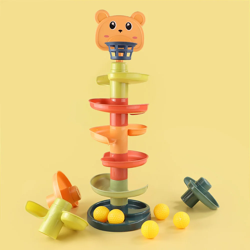 Baby Toys Rolling Ball Pile Tower Early Educational Toy For Babies Stacking Toy For Kids Rotating Track Educational Baby Gift
Baby Toys Rolling Ball Pile Tower Early Educational Toy For Babies Stacking Toy For Kids Rotating Track Educational Baby Gift