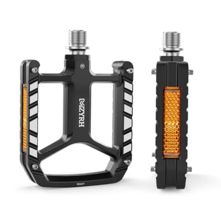 Road/Mountain Bike PedalsBicycle Pedals with Reflectors 9/16 Lightweight Sealed Bearing Bicycle Flat Pedals for Road Mountain B
Road/Mountain Bike PedalsBicycle Pedals with Reflectors 9/16 Lightweight Sealed Bearing Bicycle Flat Pedals for Road Mountain B