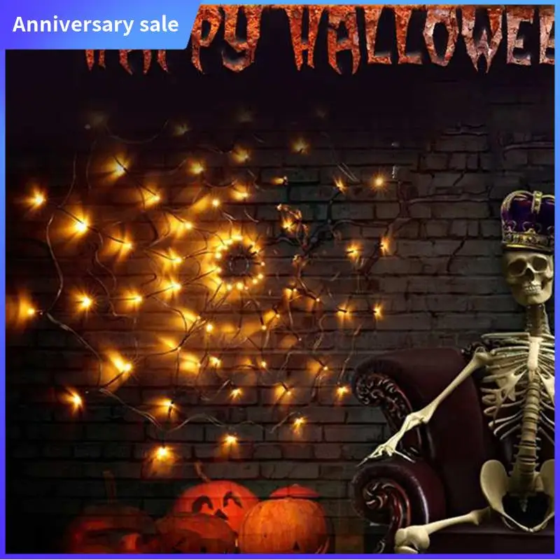 Halloween Decorations LED Lights Spider Web Decoration Wall Mesh Lights Remote Control Halloween Atmosphere Lights Easy To Use E
Halloween Decorations LED Lights Spider Web Decoration Wall Mesh Lights Remote Control Halloween Atmosphere Lights Easy To Use E