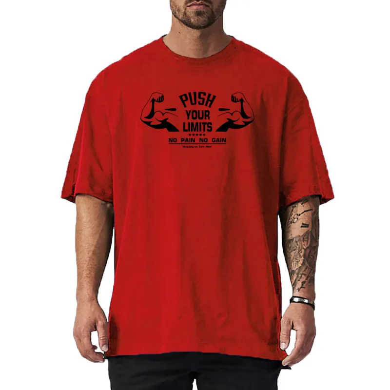 Summer New Brand Loose Oversized Mens Streetwear Hip Hop Fitness Bodybuilding O-neck Cotton Sports Gym T-shirt
Summer New Brand Loose Oversized Mens Streetwear Hip Hop Fitness Bodybuilding O-neck Cotton Sports Gym T-shirt