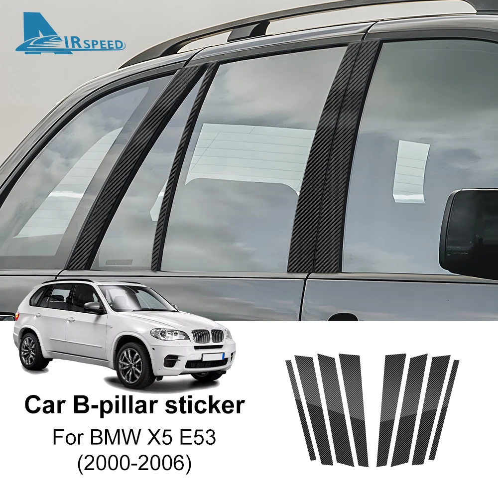 Black for BMW X5 E53 2000 2001 2002 2003 2004 2005 2006 Car Window B C Pillar Cover Sticker Column PC Carbon Fiber Texture Trim
Black for BMW X5 E53 2000 2001 2002 2003 2004 2005 2006 Car Window B C Pillar Cover Sticker Column PC Carbon Fiber Texture Trim