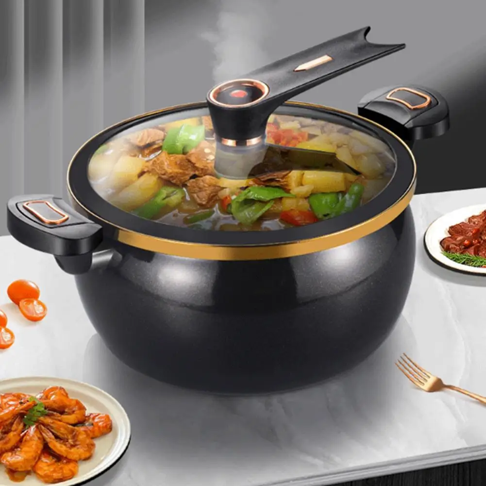 Ceramic Baking Soup Pot Sauce Pan with Lid Ceramic Coated Soup Pot Sauce Pan Set with Micro Pressure Cooker Lid for Stovetops
Ceramic Baking Soup Pot Sauce Pan with Lid Ceramic Coated Soup Pot Sauce Pan Set with Micro Pressure Cooker Lid for Stovetops