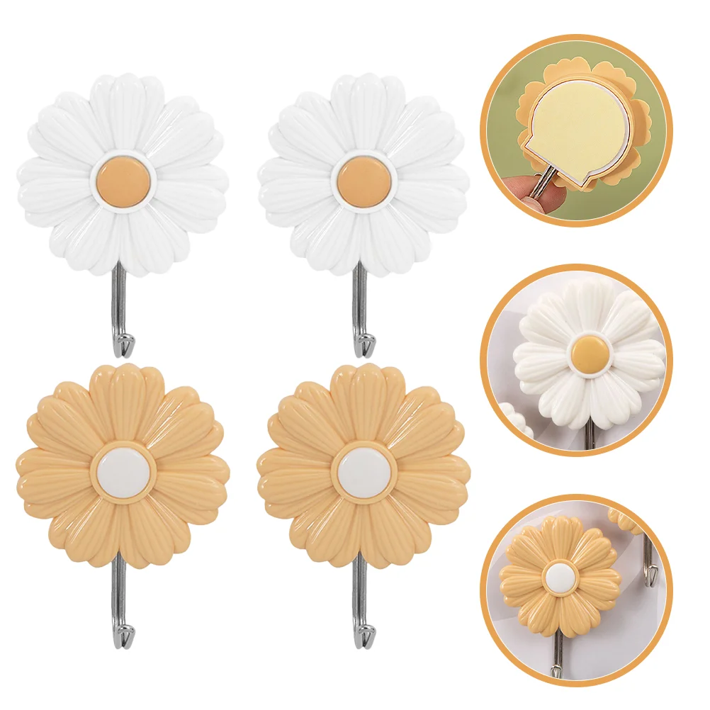 4 Pcs Wall Hooks for Coats Daisy Sticky Backpack Small Little Decor Kids Room Decorative Picture Hangers Bathroom Child
4 Pcs Wall Hooks for Coats Daisy Sticky Backpack Small Little Decor Kids Room Decorative Picture Hangers Bathroom Child