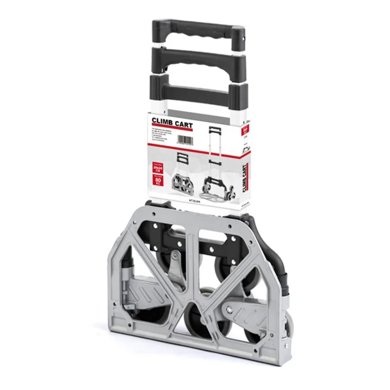 Step Climbing Folding Trolley Cart for Luggage Lightweight Aluminum Collapsible Portable Dolly for Travel Shopping with Wheels
Step Climbing Folding Trolley Cart for Luggage Lightweight Aluminum Collapsible Portable Dolly for Travel Shopping with Wheels
