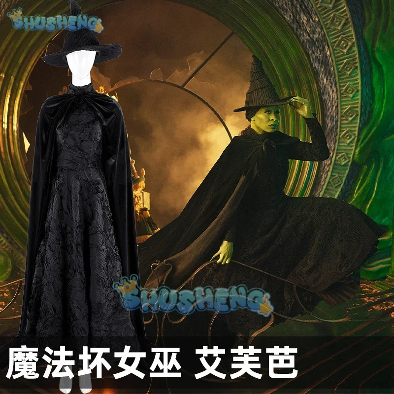 FC6Wicked Witch Elphaba Cosplay Costume Uniform Halloween Carnival Party Christmas Play Role Clothes Clothing for Women Shu@FC8!
FC6Wicked Witch Elphaba Cosplay Costume Uniform Halloween Carnival Party Christmas Play Role Clothes Clothing for Women Shu@FC8!