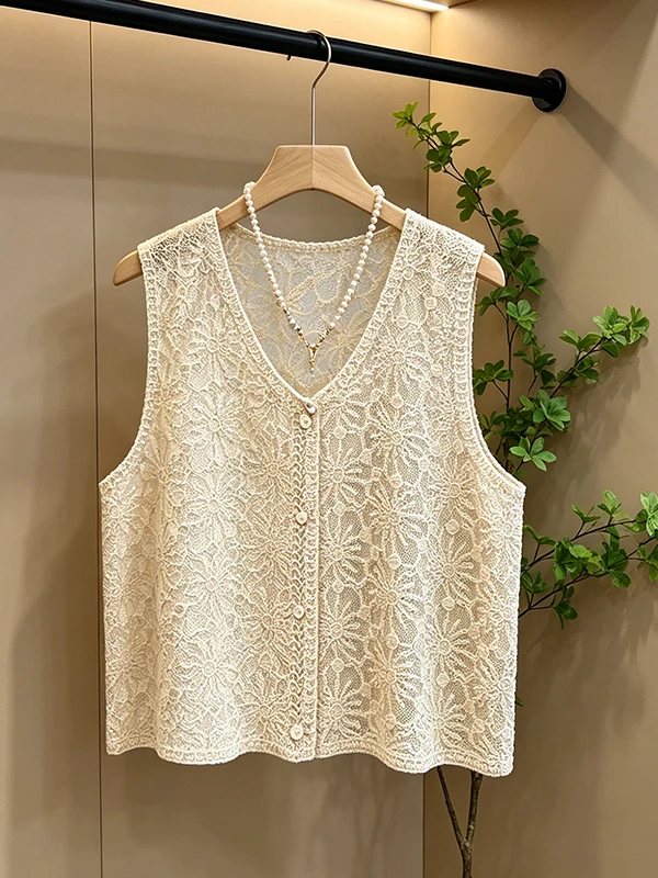 plus Size Women's Summer 2026 Casual Versatile Sleeveless Open Cardigan Outerwear Top Korean Design Loose Fit V-Neck Plant Fl...
plus Size Women's Summer 2026 Casual Versatile Sleeveless Open Cardigan Outerwear Top Korean Design Loose Fit V-Neck Plant Fl...