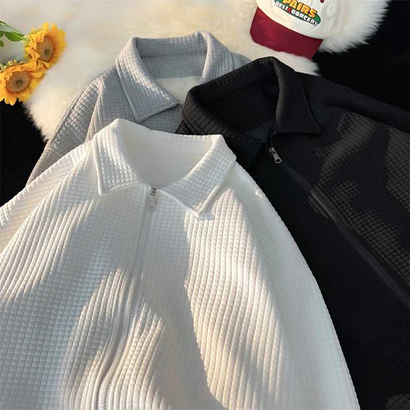 Retro American Sle Cardigan Sweatirt Heavyweight Hardwearing Men's Jaet Spring Autumn Trendy Color Simple Top
Retro American Sle Cardigan Sweatirt Heavyweight Hardwearing Men's Jaet Spring Autumn Trendy Color Simple Top