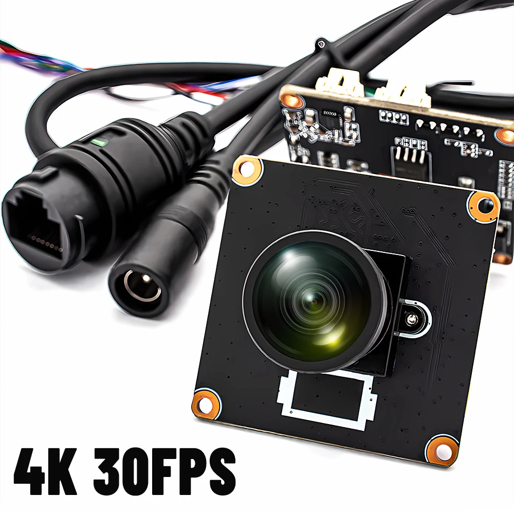 WGWK 4K 30FPS IP Camera Module POE 8MP IMX415 Sensor Low-illumination 1.8mm 123° Wide Angle No Distortion Lens RTSP Onvif Webcam
WGWK 4K 30FPS IP Camera Module POE 8MP IMX415 Sensor Low-illumination 1.8mm 123° Wide Angle No Distortion Lens RTSP Onvif Webcam