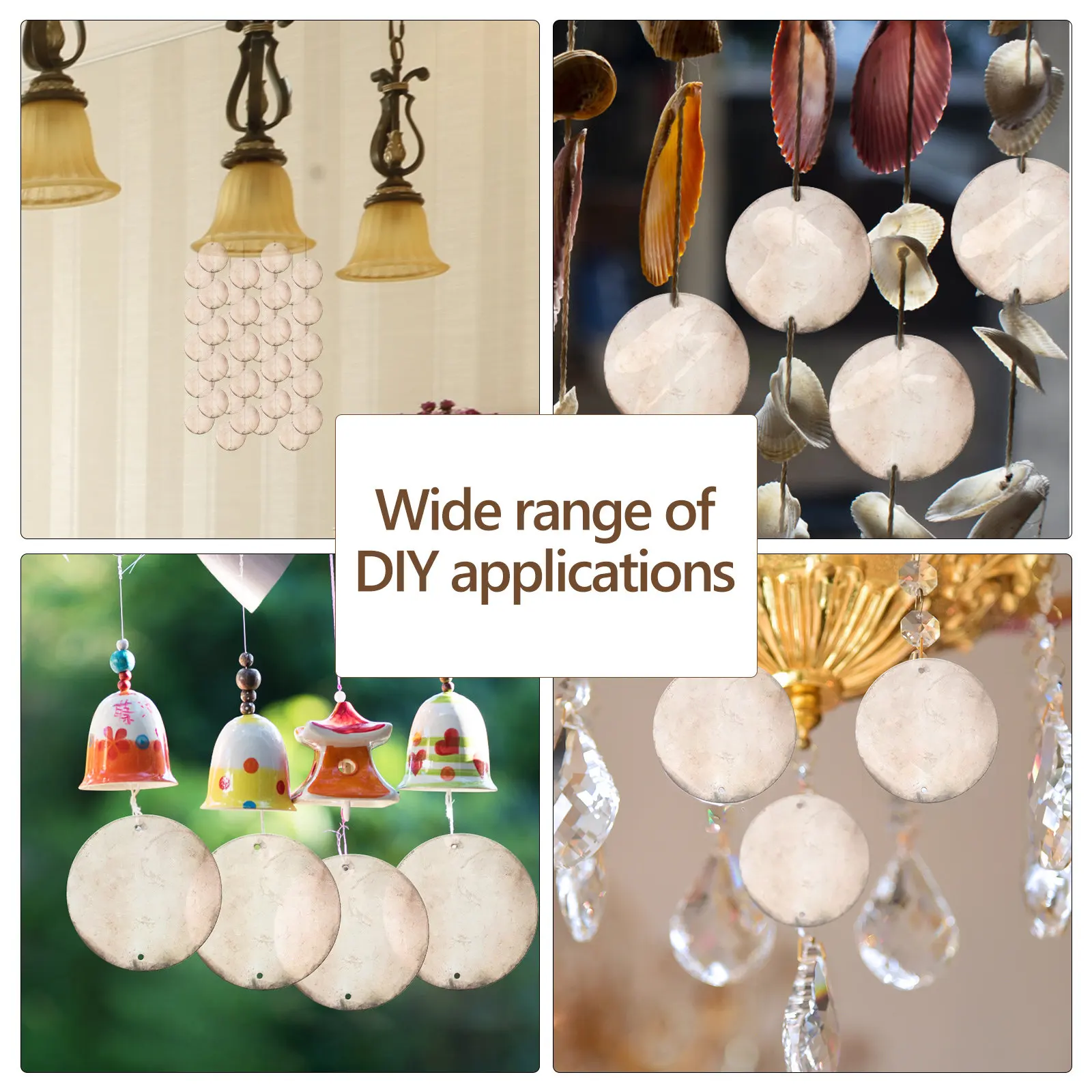 50Pcs Round Natural Shell Pendants 2 Holes DIY Crafts Jewelry Making Wind Chimes Hanging Shells Flat Discs Charms
50Pcs Round Natural Shell Pendants 2 Holes DIY Crafts Jewelry Making Wind Chimes Hanging Shells Flat Discs Charms