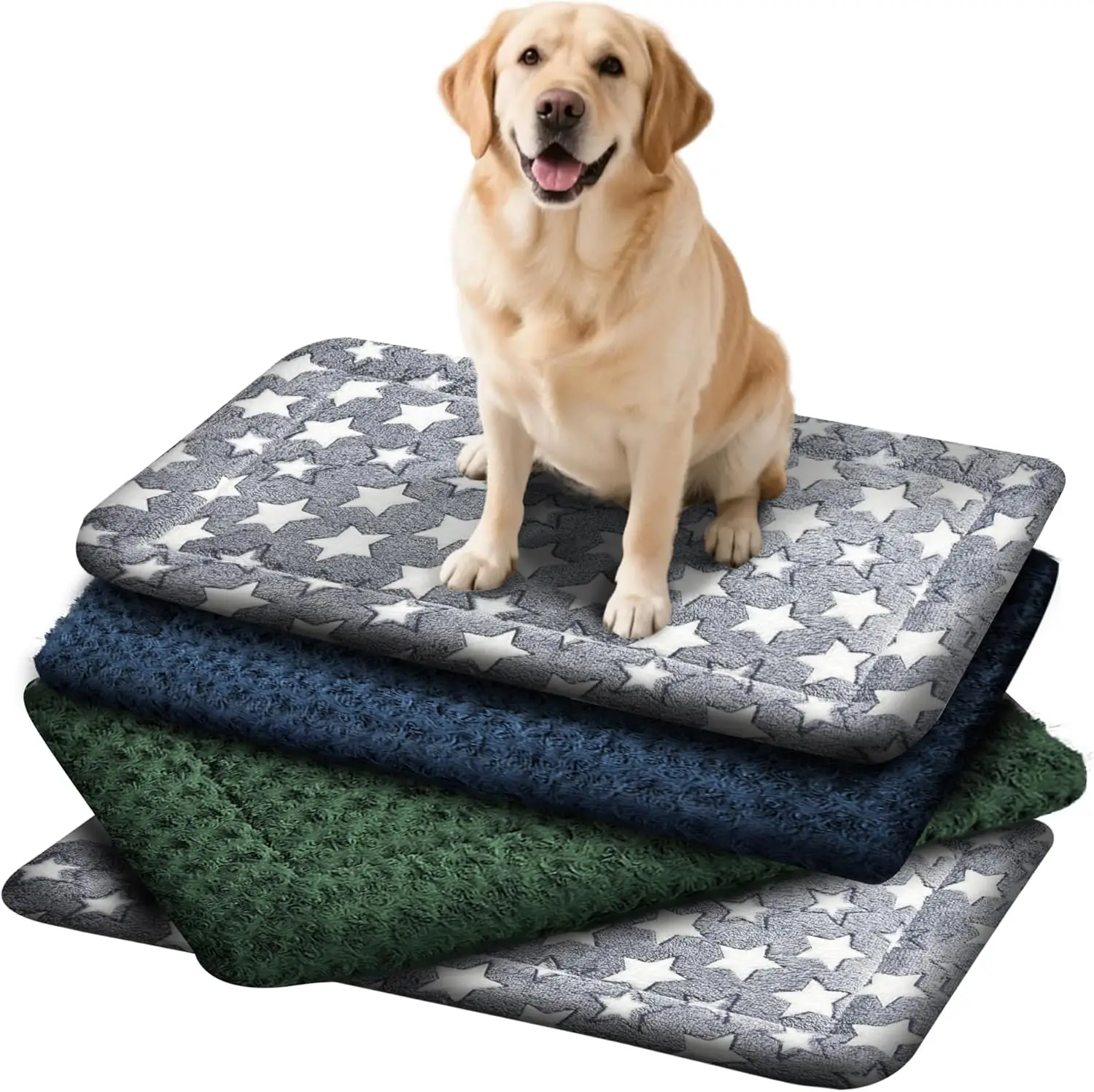 4 Pcs Washable Dog Bed Plush Orthopedic Mat with Non-Slip Bottom, Cozy Kennel Pad for Pets in Large, Medium, Small Sizes
4 Pcs Washable Dog Bed Plush Orthopedic Mat with Non-Slip Bottom, Cozy Kennel Pad for Pets in Large, Medium, Small Sizes