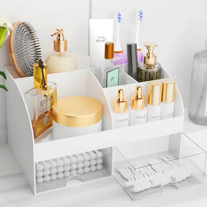 Makeup Organizer With Drawers, Cosmetic Storage Dresser Vanity And Bathroom Countertop, Beauty Holder For Lipstick Brush, Sk
Makeup Organizer With Drawers, Cosmetic Storage Dresser Vanity And Bathroom Countertop, Beauty Holder For Lipstick Brush, Sk