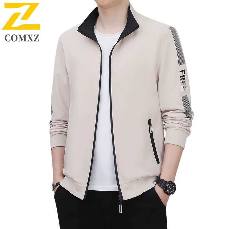 COMXZ 2025 Men Reversible Jacket Stand Collar Version Ready Camping Travel Jogger Lightweight Windbreaker Coat Autumn Outerwear
COMXZ 2025 Men Reversible Jacket Stand Collar Version Ready Camping Travel Jogger Lightweight Windbreaker Coat Autumn Outerwear