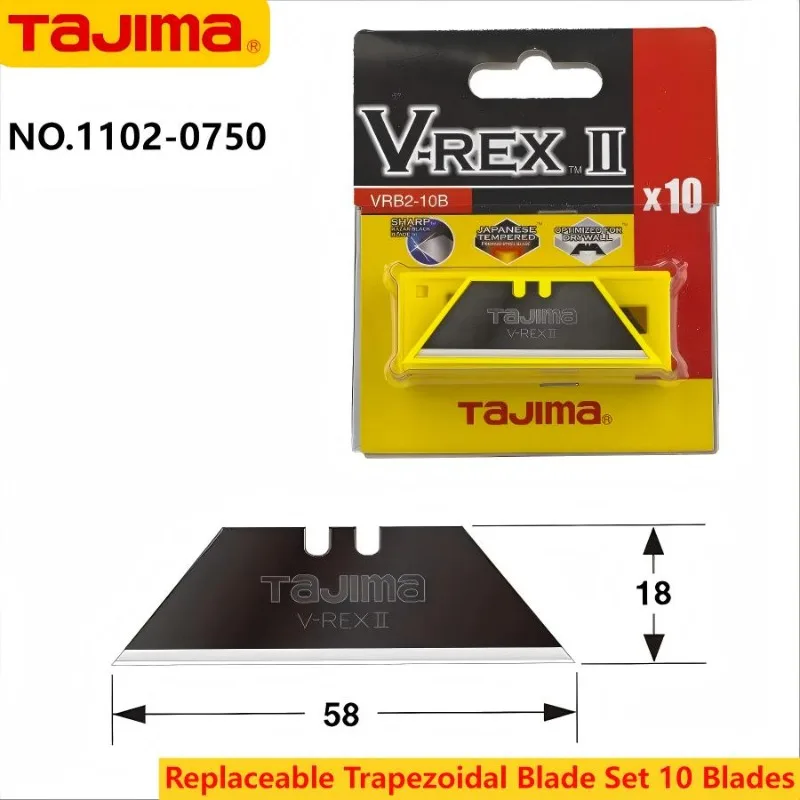 TAJIMA VRB2-10B/CHN Replaceable Trapezoidal Blade Set of 10 for 1101-0692 Hobby Knife Replacement Blade Tool Accessory 1102-0750
TAJIMA VRB2-10B/CHN Replaceable Trapezoidal Blade Set of 10 for 1101-0692 Hobby Knife Replacement Blade Tool Accessory 1102-0750
