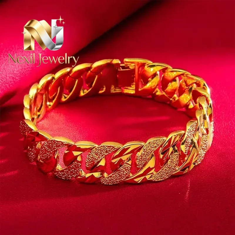 Nexil Jewelry Nexil Jewelry 9999 24K real gold Men's Boss Bracelet overbearing Real Gold bracelet
Nexil Jewelry Nexil Jewelry 9999 24K real gold Men's Boss Bracelet overbearing Real Gold bracelet