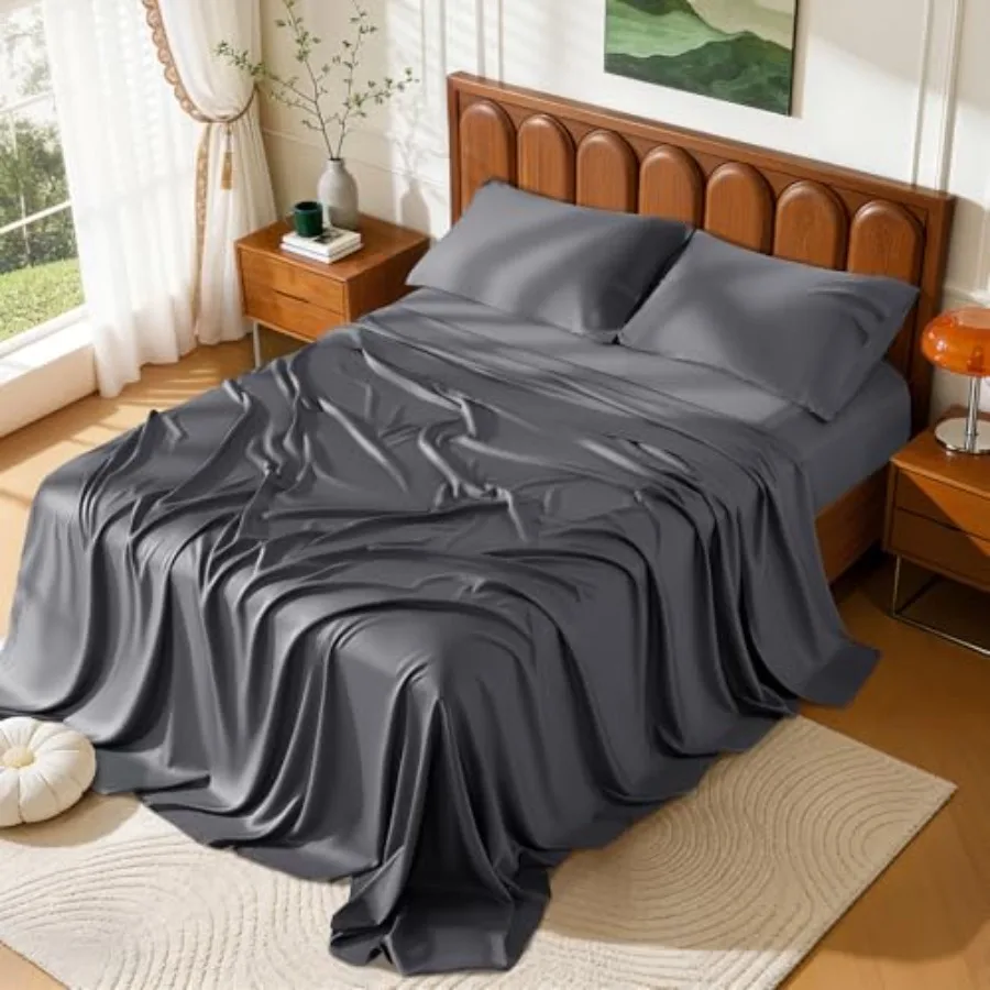 100% Viscose Derived from Bamboo Sheets Size Hotel Luxury Bed Sheets Set Deep Pocket Up to 16 Inch Ultra Soft Cooling Sheets 4p
100% Viscose Derived from Bamboo Sheets Size Hotel Luxury Bed Sheets Set Deep Pocket Up to 16 Inch Ultra Soft Cooling Sheets 4p