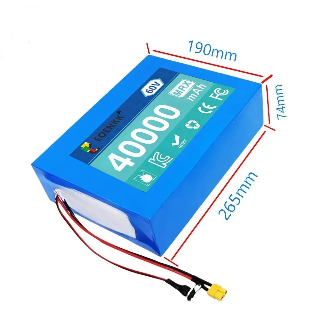 60V 40Ah Battery 21700 16S6P Lithium Ion Battery 2500W Power Tool Batteries Outdoor Backup Batteries With 40A BMS+67.2V charger
60V 40Ah Battery 21700 16S6P Lithium Ion Battery 2500W Power Tool Batteries Outdoor Backup Batteries With 40A BMS+67.2V charger