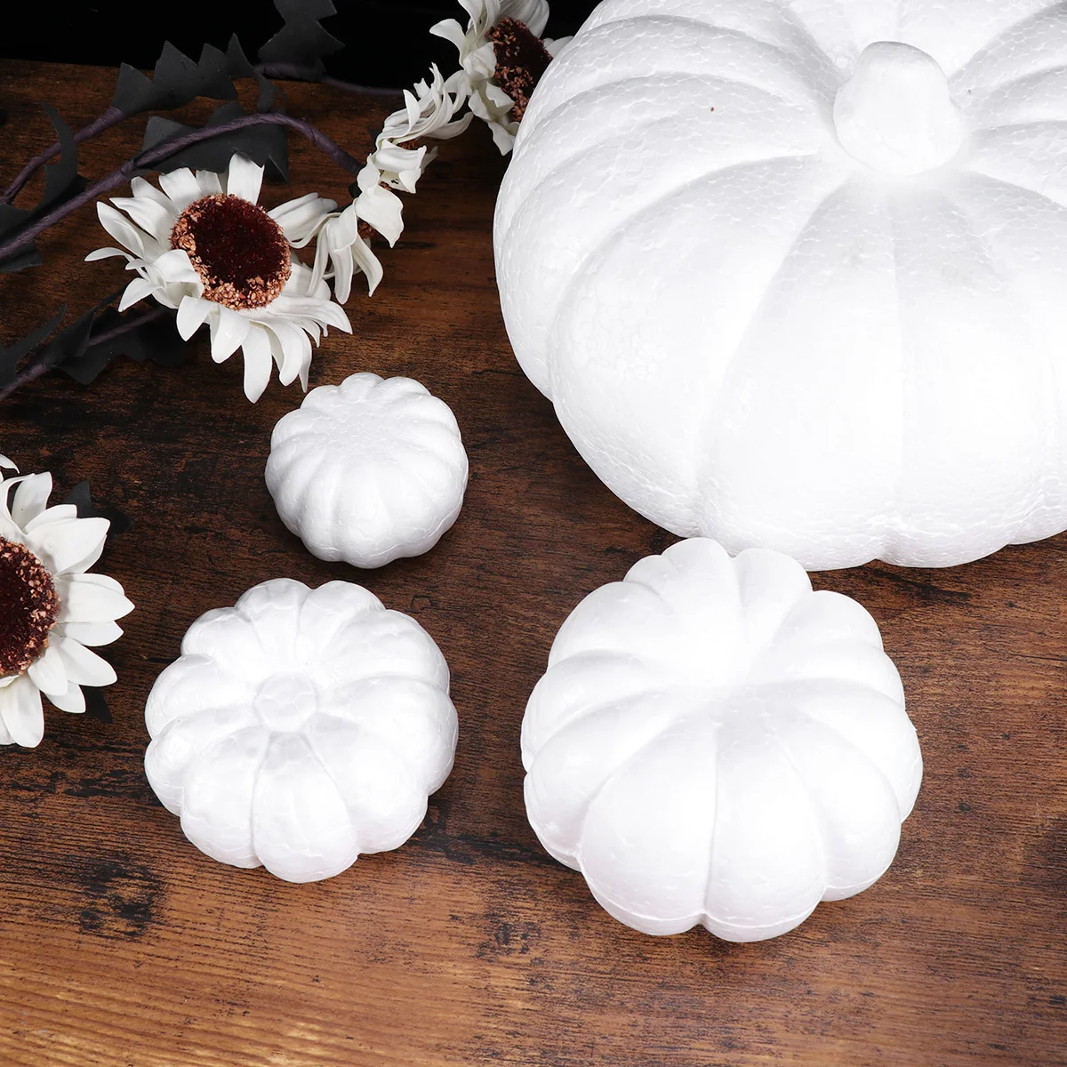 5 Pcs Simulation Pumpkin Mold White Artificial Decorations for Home Halloween DIY Craft Foam Model Kids Toy Photography Props
5 Pcs Simulation Pumpkin Mold White Artificial Decorations for Home Halloween DIY Craft Foam Model Kids Toy Photography Props