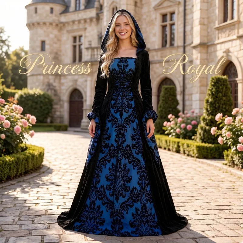 Women Vintage Lolita Dress S-5XL, Medieval Hooded Big Swing Dress, Printed Long Sleeve Gown, Retro Outfit for Dinner Party Wear
Women Vintage Lolita Dress S-5XL, Medieval Hooded Big Swing Dress, Printed Long Sleeve Gown, Retro Outfit for Dinner Party Wear