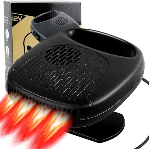 2-in-1 Car Heater & Defroster – 12V Portable Windshield Defogger – Fast Heating – Cigarette Lighter Plug – Black
2-in-1 Car Heater & Defroster – 12V Portable Windshield Defogger – Fast Heating – Cigarette Lighter Plug – Black