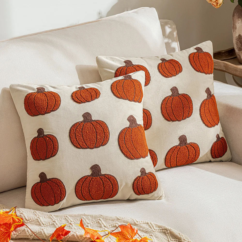 2025 Autumn Velvet Cushion Cover Orange Pumpkin Embroidery Corduroy Throw Pillow Case for Sofa Living Room Fall Harvest Decor
2025 Autumn Velvet Cushion Cover Orange Pumpkin Embroidery Corduroy Throw Pillow Case for Sofa Living Room Fall Harvest Decor