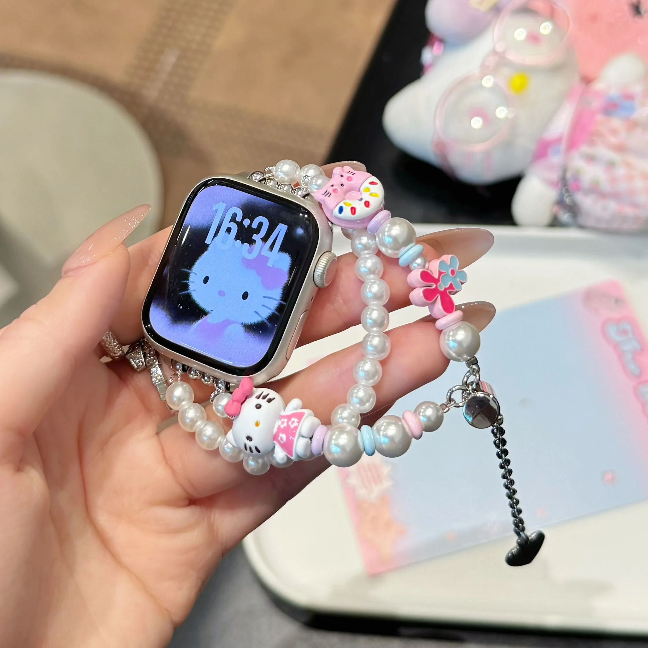 Girls Fashion Cute For Hello Kitty Pearl Beaded Band For Apple Watch S11 10 49 46 45 44 42-38mm For iwatch Ultra S11/10/9/8
Girls Fashion Cute For Hello Kitty Pearl Beaded Band For Apple Watch S11 10 49 46 45 44 42-38mm For iwatch Ultra S11/10/9/8