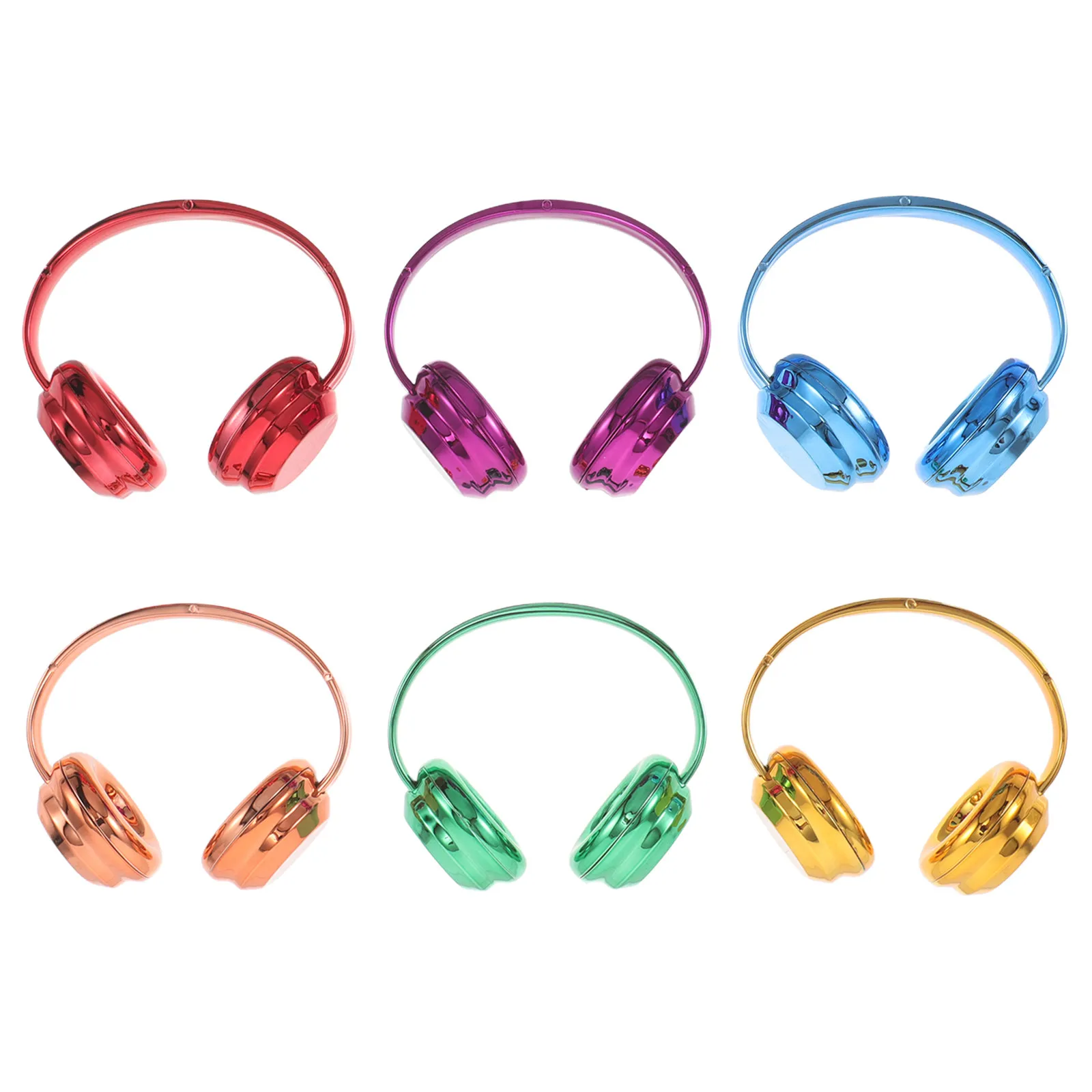 6Pcs Decorative Mini Headset High Simulation Colored Electroplated Headphones for 17Cm Dress-Up Accessories Miniature
6Pcs Decorative Mini Headset High Simulation Colored Electroplated Headphones for 17Cm Dress-Up Accessories Miniature