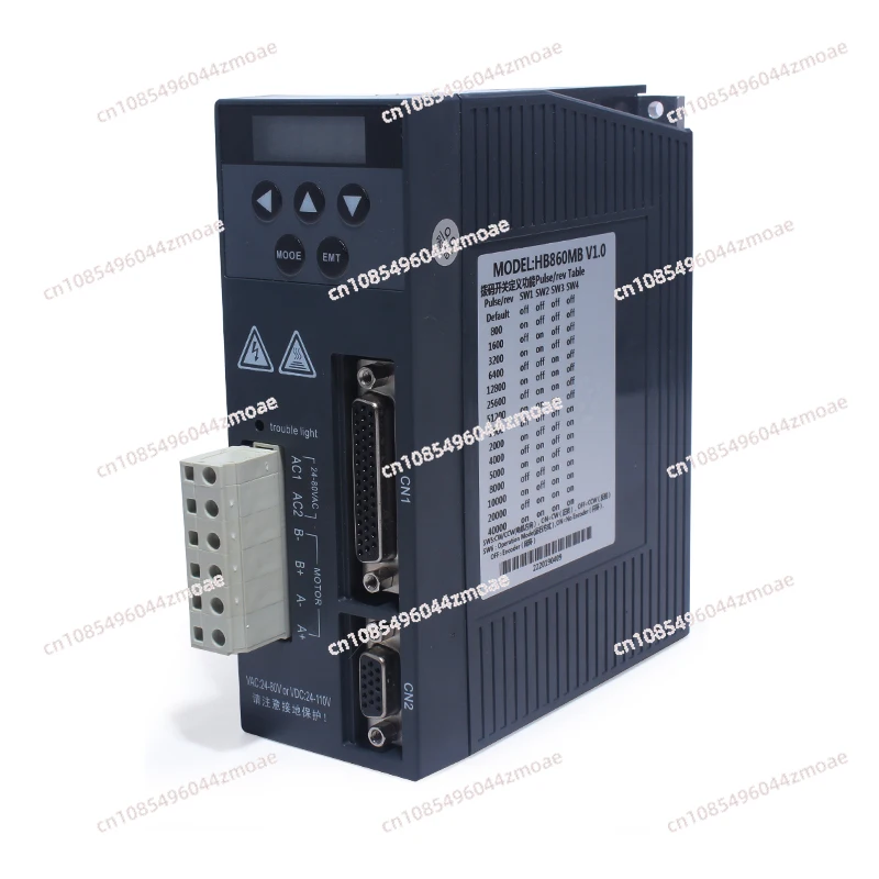 For 60 86 Series Hybrid Step,Servo Driver,Closed Loop Driver,HB860MB,AC24-80V current 6A Default 200KHz/500KHz
For 60 86 Series Hybrid Step,Servo Driver,Closed Loop Driver,HB860MB,AC24-80V current 6A Default 200KHz/500KHz