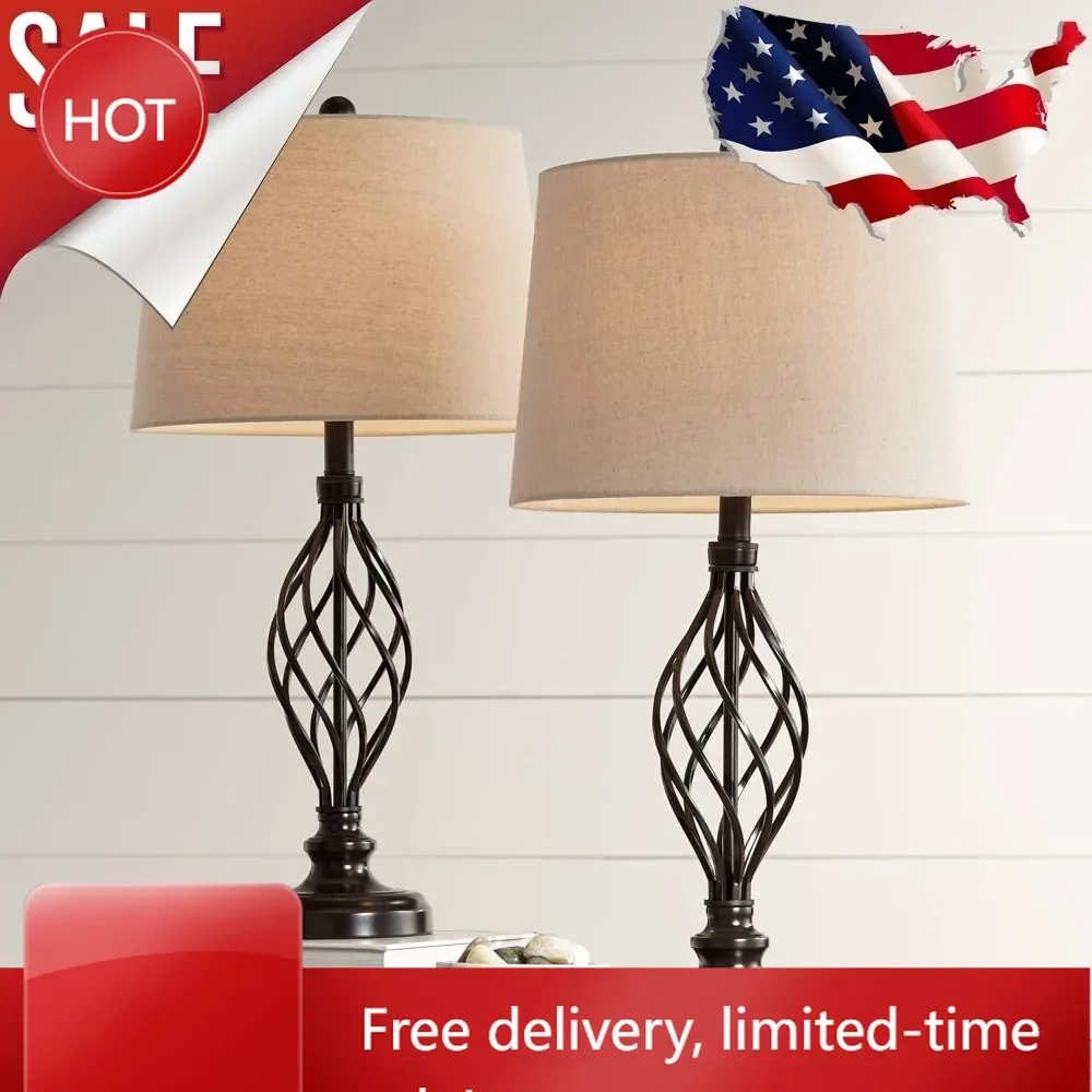 Hot salesCustomizable Franklin Iron Works Annie Traditional Rustic Farmhouse Table Lamps 28" Tall Full Size Set of 2 Bronze Iron
Hot salesCustomizable Franklin Iron Works Annie Traditional Rustic Farmhouse Table Lamps 28" Tall Full Size Set of 2 Bronze Iron