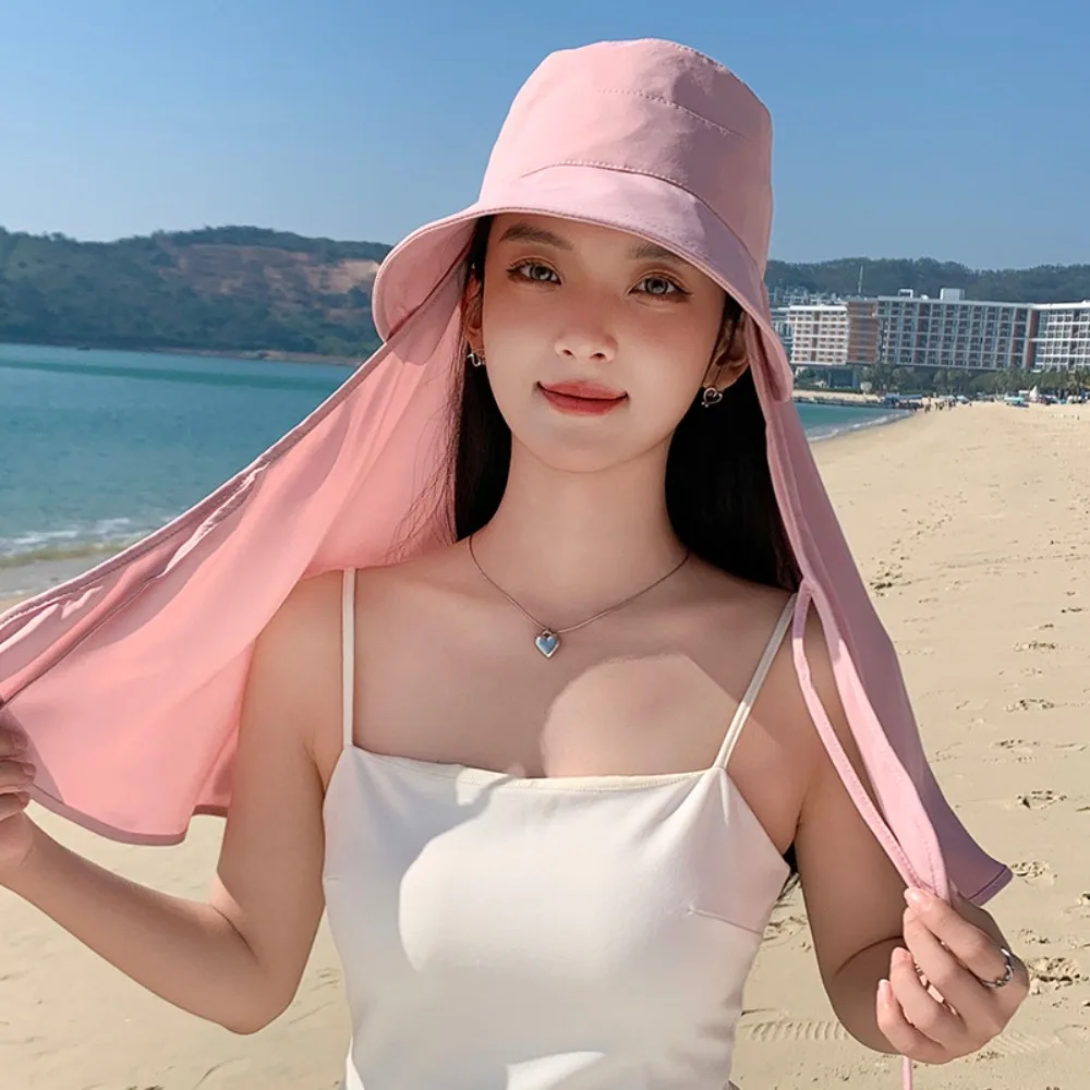 Simple Wide Brim Shawl Fisherman Hat UV Anti Sunscreen Hiking Bucket Hat Neck Protection Visors Mountaineering Hat Outdoor
Simple Wide Brim Shawl Fisherman Hat UV Anti Sunscreen Hiking Bucket Hat Neck Protection Visors Mountaineering Hat Outdoor