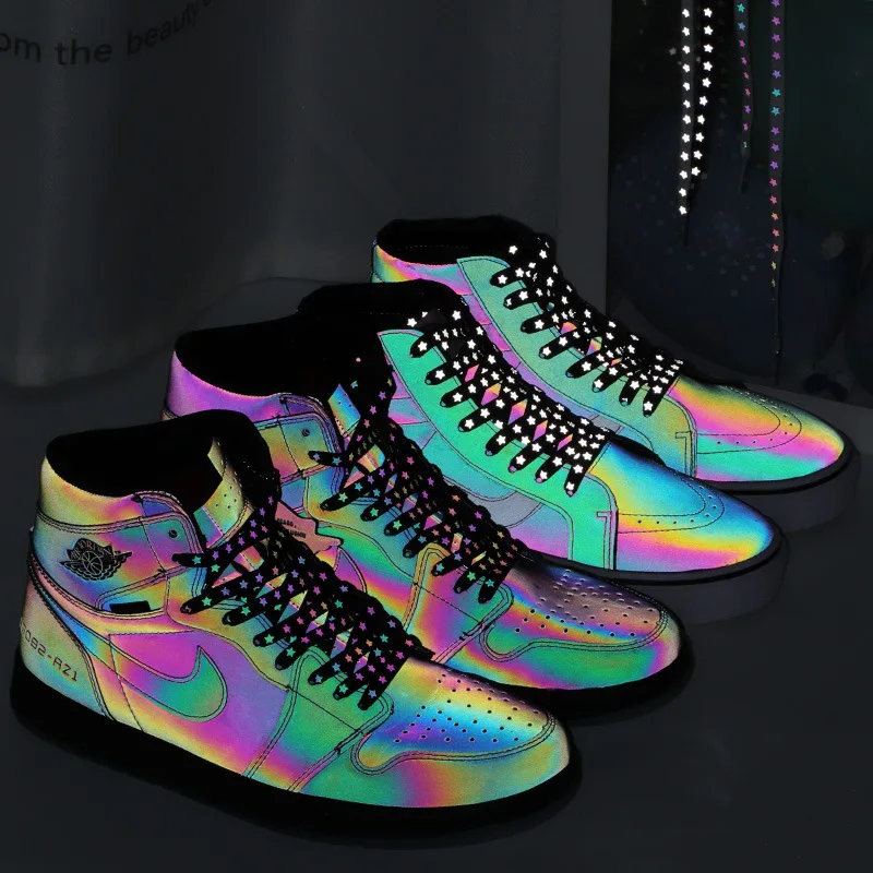 Star reflective shoelaces, personalized fashion, canvas sports, small white shoes, basketball shoes, night running
Star reflective shoelaces, personalized fashion, canvas sports, small white shoes, basketball shoes, night running