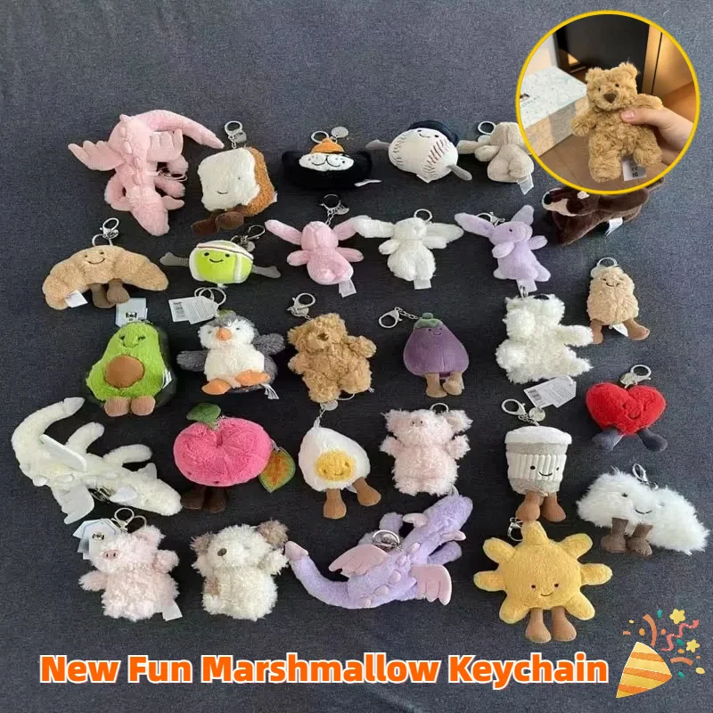 New Fun Marshmallow Keychain Cotton Candy Two Tone Cute Soft Two Tone Keychain Bag Pendant Accessories Dolls Pendant Girl Gifts
New Fun Marshmallow Keychain Cotton Candy Two Tone Cute Soft Two Tone Keychain Bag Pendant Accessories Dolls Pendant Girl Gifts
