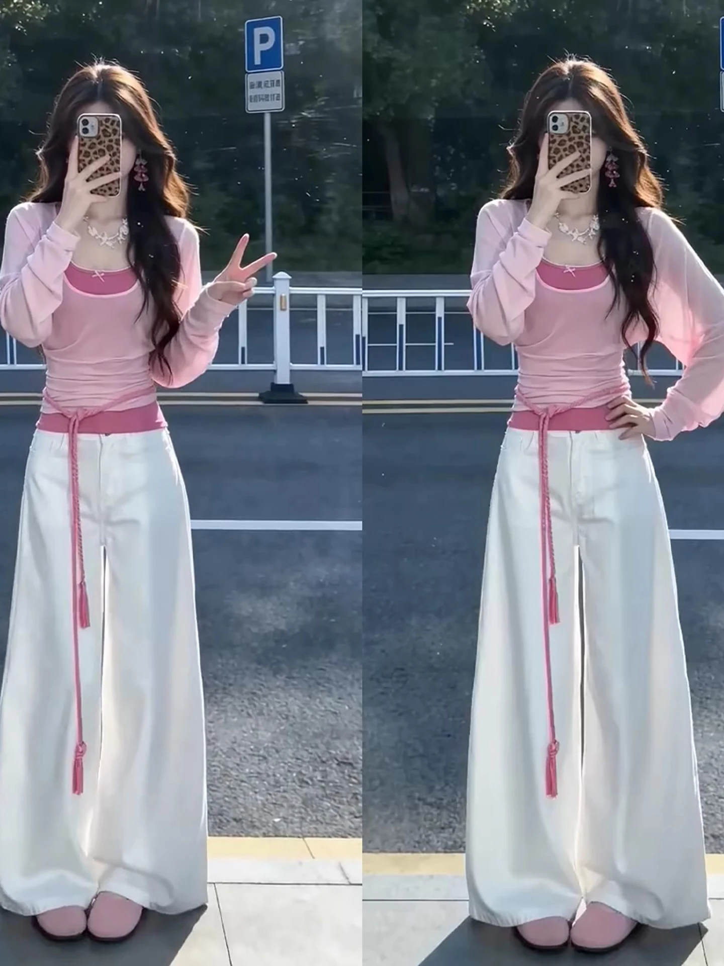 New Unique Beautiful Three-Piece Set Ootd Cover up Strap Wide Leg Pants White Fashionable Women's Clothing Summer Casual
New Unique Beautiful Three-Piece Set Ootd Cover up Strap Wide Leg Pants White Fashionable Women's Clothing Summer Casual