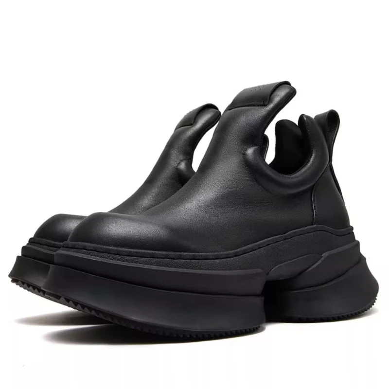 Мужские повседневные туфли из натуральной кожи с длинным носком, дышащие, удобные, на толстой подошве, увеличивающие рост, кожаные спортивные туфли
Мужские повседневные туфли из натуральной кожи с длинным носком, дышащие, удобные, на толстой подошве, увеличивающие рост, кожаные спортивные туфли