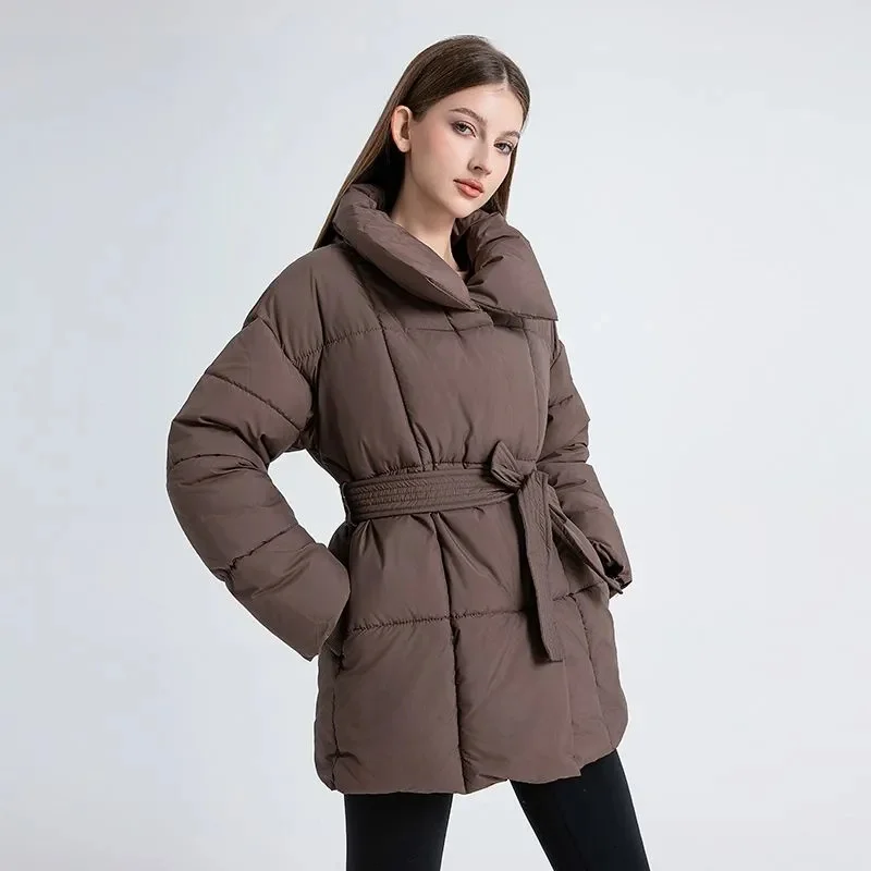 Warm Waist Cotton-Padded Coat Female2025Winter New Down Jacket Women Parkas Korean High-Quality Overwear Long Ladies Outcoat Top
Warm Waist Cotton-Padded Coat Female2025Winter New Down Jacket Women Parkas Korean High-Quality Overwear Long Ladies Outcoat Top