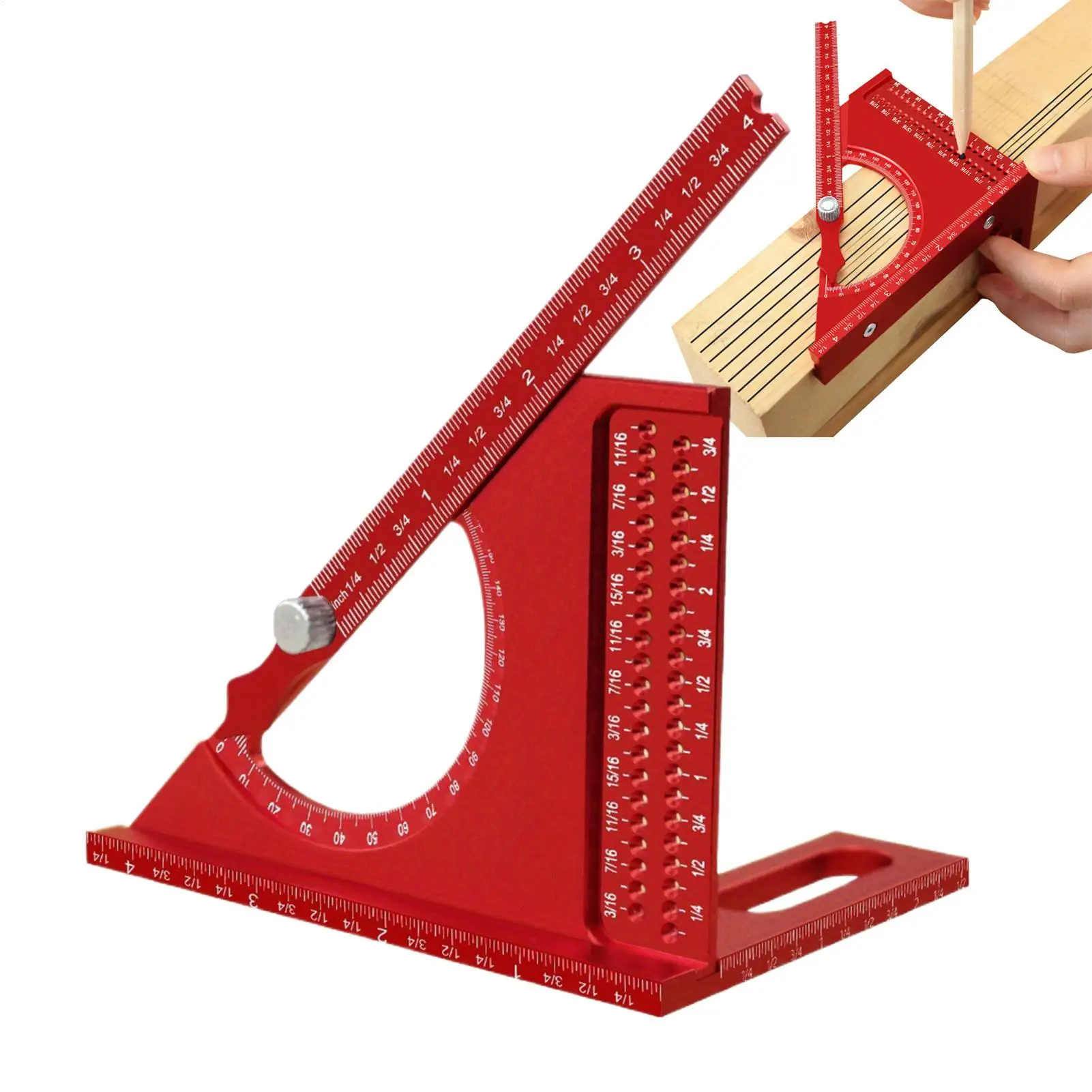 3D Multi-angle Measuring Ruler Woodworking Square Measuring Ruler Rust-Proof Carpenter Protractor Non-slip Precision Marking
3D Multi-angle Measuring Ruler Woodworking Square Measuring Ruler Rust-Proof Carpenter Protractor Non-slip Precision Marking