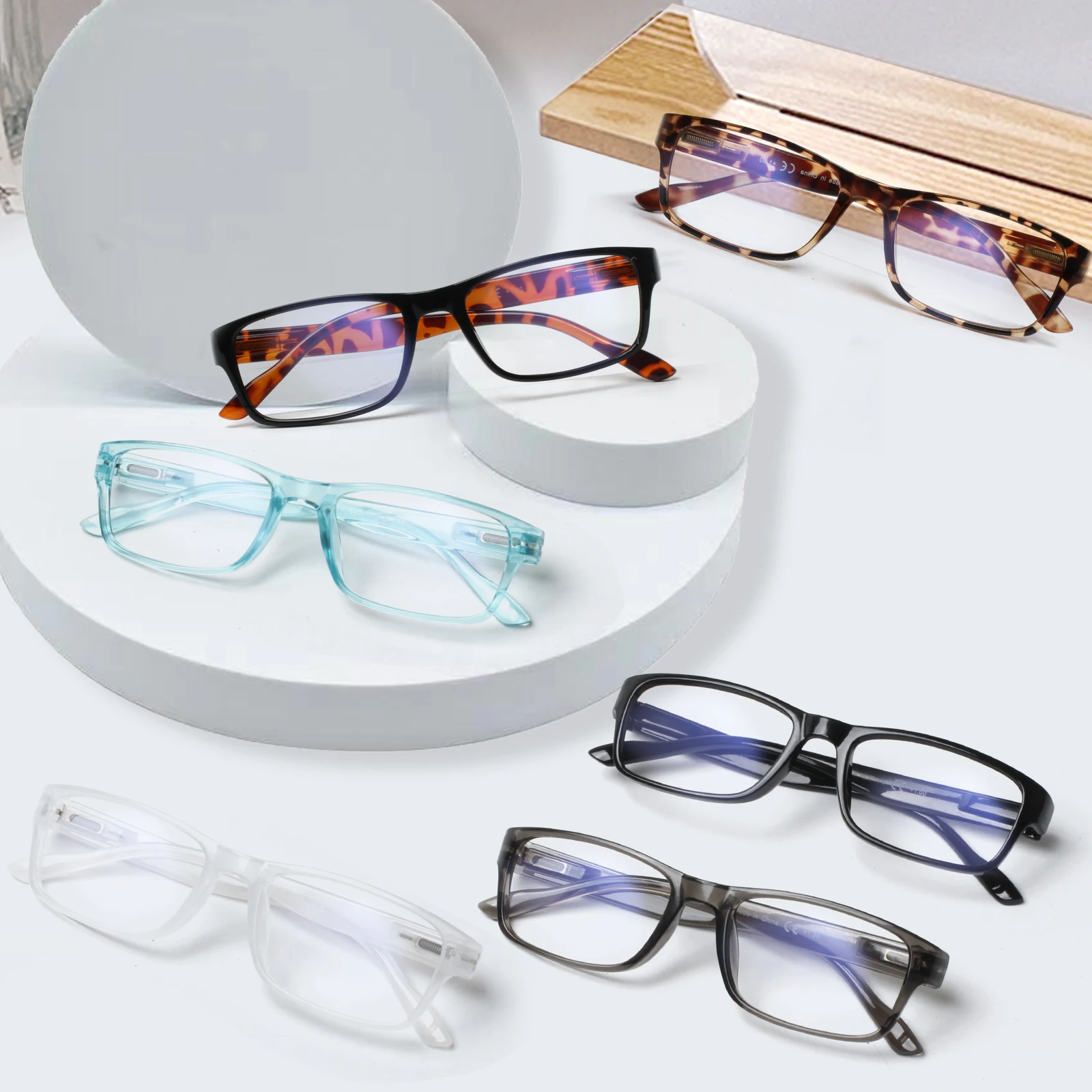 CLASAGA 6 Pack of Anti Blue Light Reading Glasses Suitable for Men and Women Fashionable Glasses with Spring Hinge Design
CLASAGA 6 Pack of Anti Blue Light Reading Glasses Suitable for Men and Women Fashionable Glasses with Spring Hinge Design