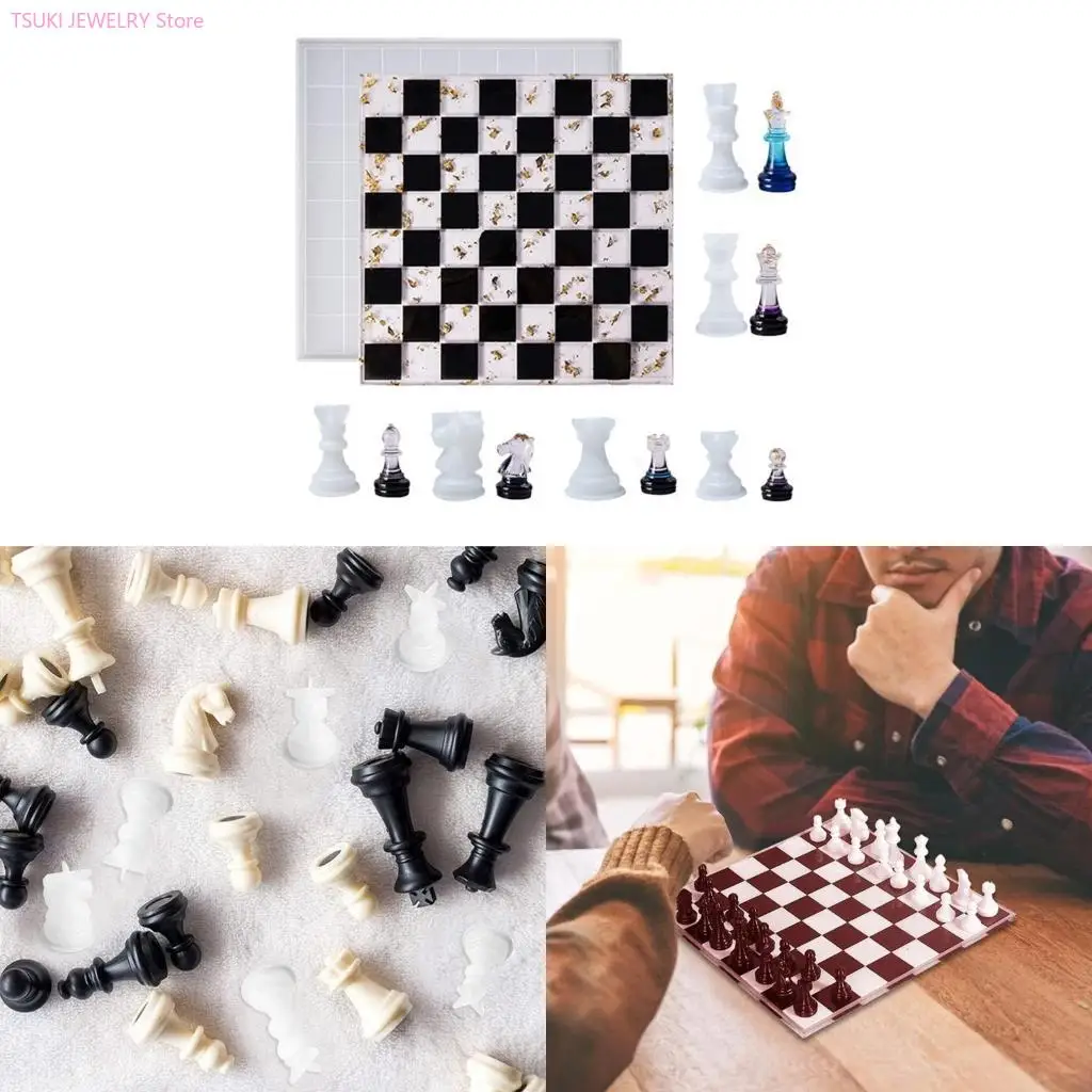 62KE International Chess Piece Mold Jewelry Resin Casing Mold Easy to Clean
62KE International Chess Piece Mold Jewelry Resin Casing Mold Easy to Clean
