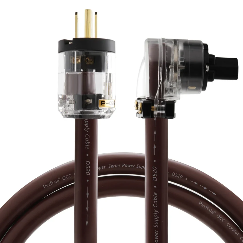 Audiophile Audio AC Power Cord with 90 Degree Right Angle EU/US Standard Power Plug IEC Female Power Connector
Audiophile Audio AC Power Cord with 90 Degree Right Angle EU/US Standard Power Plug IEC Female Power Connector